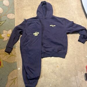 White Fox Boutique Navy Tracksuit Set